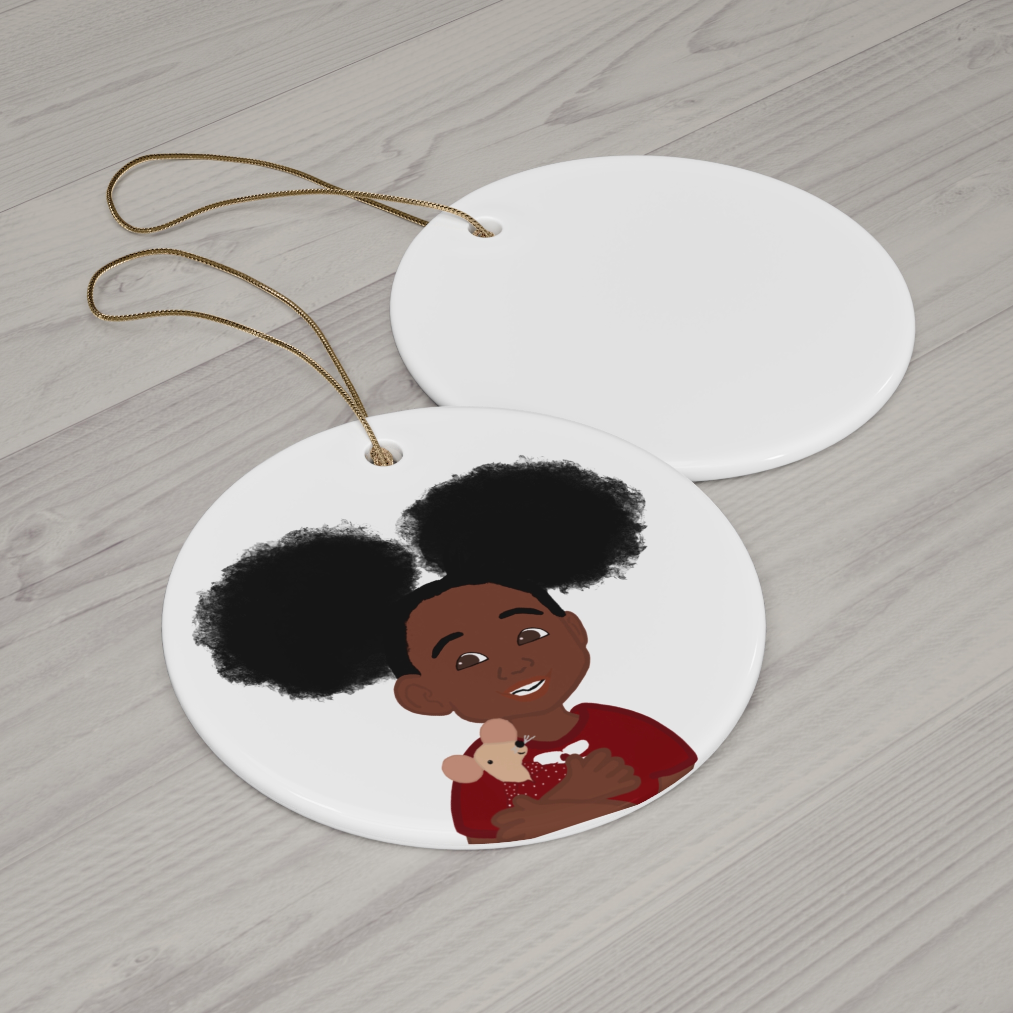 Personalized Ceramic Holiday Ornament - Cherished Memories with Customizable Shapes - Image 3